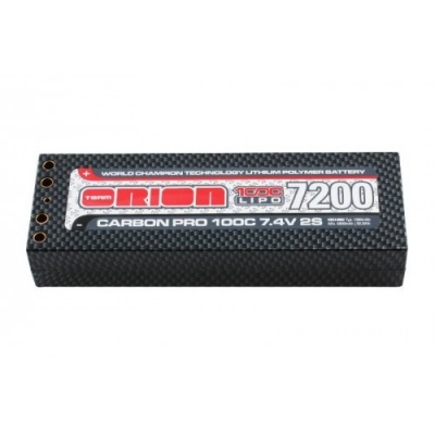 carbon pro lipo 7,4в(2s) 7200mah 100c hard case tubes
