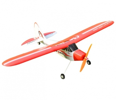 радиоуправляемый самолет easysky piper j3 cub red edition 2.4g