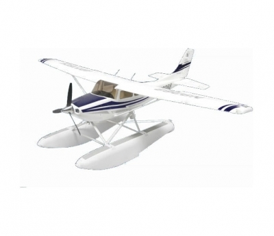 радиоуправляемый самолет art-tech cessna blue 182 400 class с лыжами 2.4g - 2101y