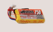 Lipo Rhino 750mAh 11.1v 20C.